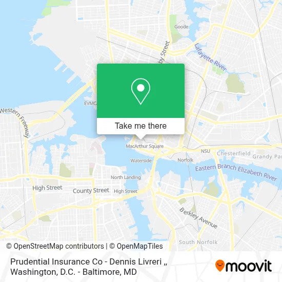 Prudential Insurance Co - Dennis Livreri , map
