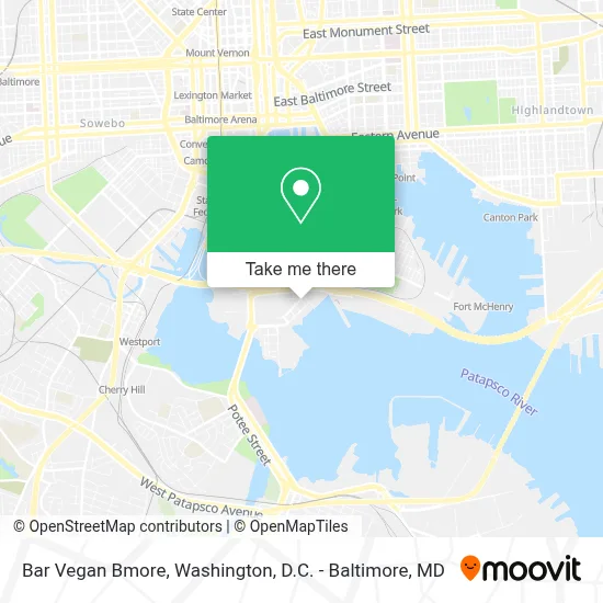 Bar Vegan Bmore map