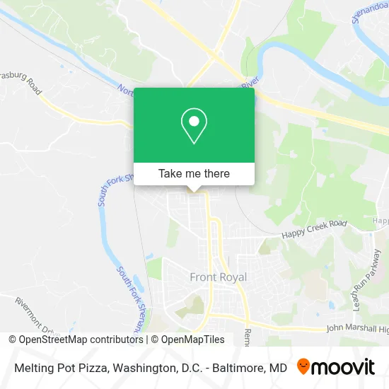 Melting Pot Pizza map