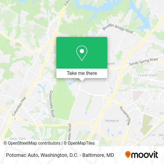 Potomac Auto map
