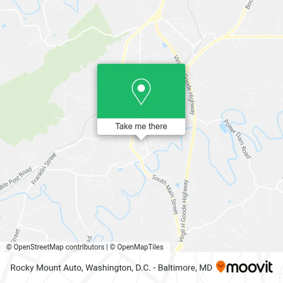 Rocky Mount Auto map