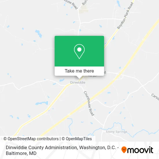 Dinwiddie County Administration map