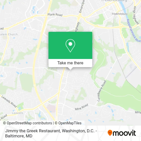 Jimmy the Greek Restaurant map