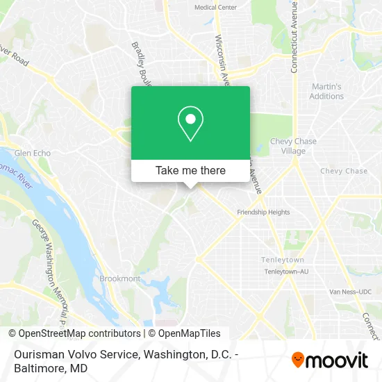 Ourisman Volvo Service map