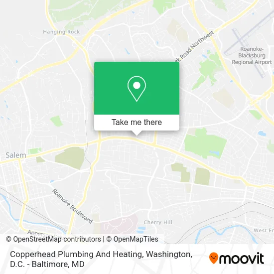 Copperhead Plumbing And Heating map