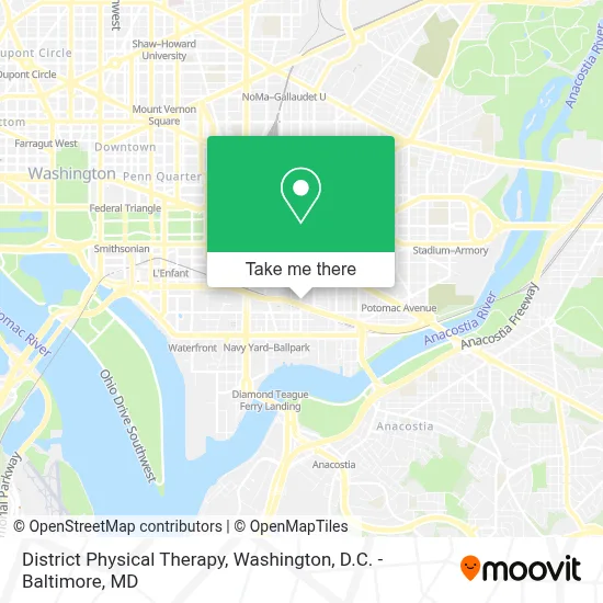 District Physical Therapy map