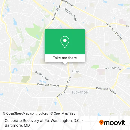 Celebrate Recovery at Fc map