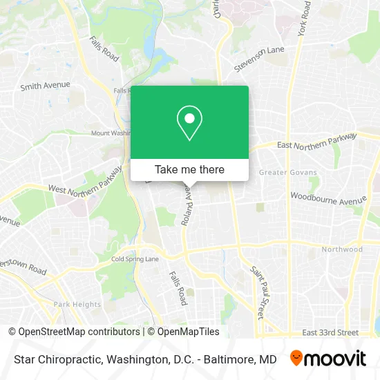 Star Chiropractic map
