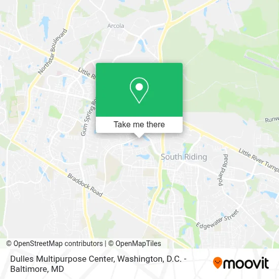 Dulles Multipurpose Center map