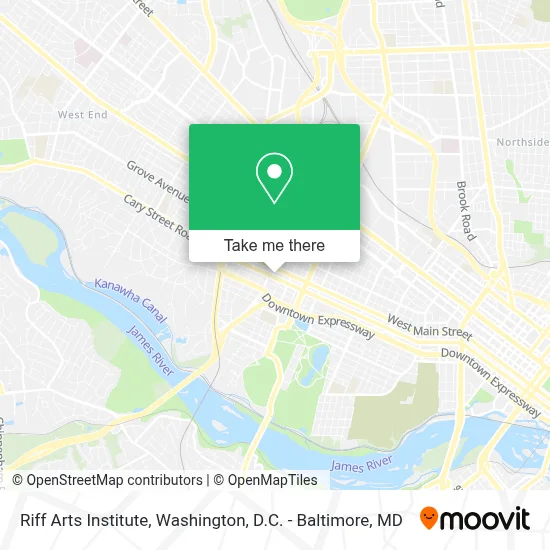 Riff Arts Institute map