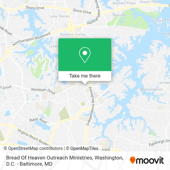 Bread Of Heaven Outreach Ministries map
