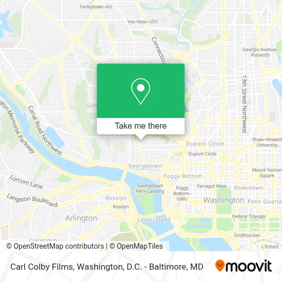 Carl Colby Films map