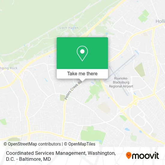 Coordinated Services Management map