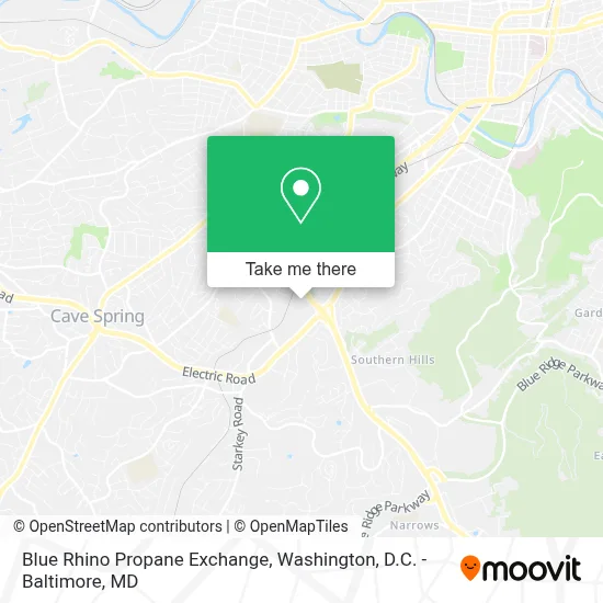 Blue Rhino Propane Exchange map