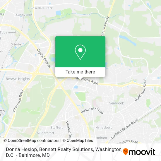 Donna Heslop, Bennett Realty Solutions map