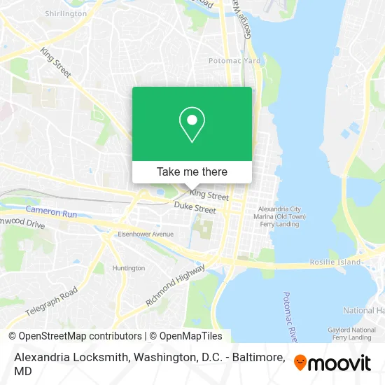 Alexandria Locksmith map