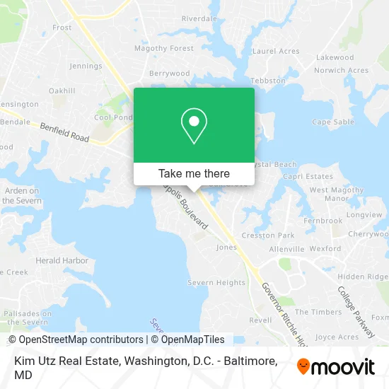 Kim Utz Real Estate map