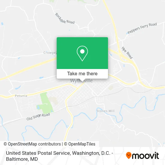 United States Postal Service map