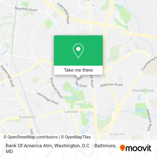 Bank Of America Atm map