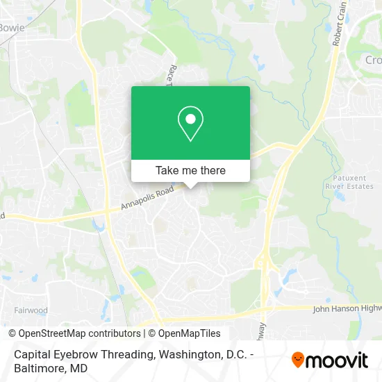 Capital Eyebrow Threading map