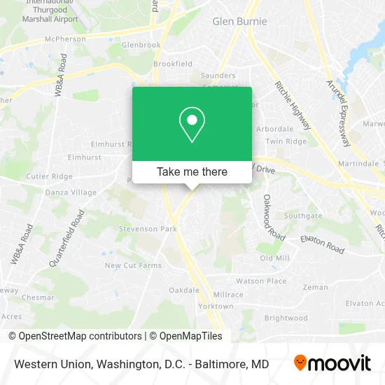 Western Union map