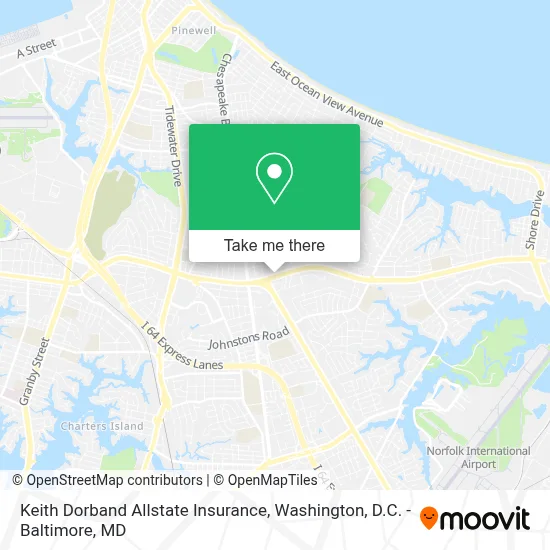 Keith Dorband Allstate Insurance map