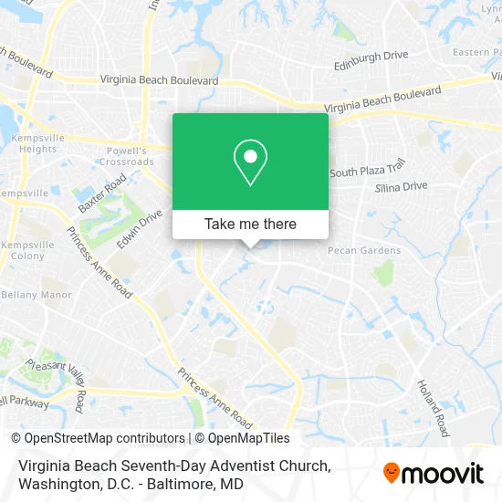 Virginia Beach Seventh-Day Adventist Church map