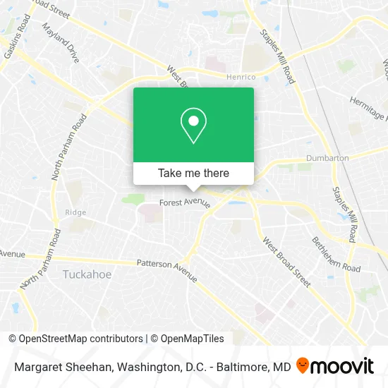 Margaret Sheehan map
