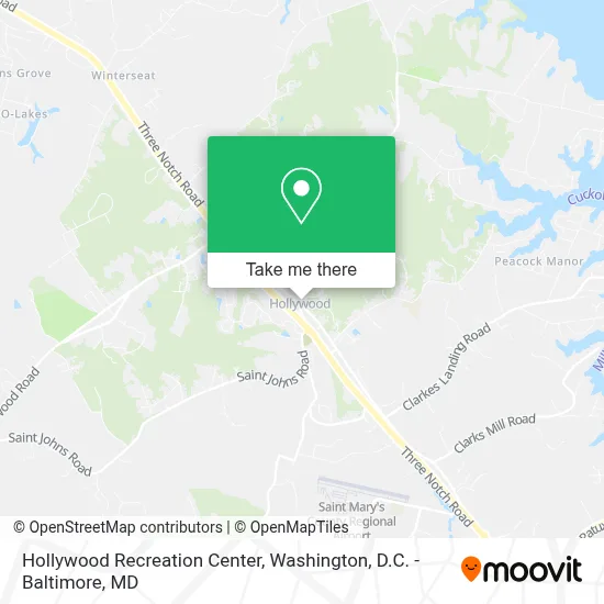 Hollywood Recreation Center map
