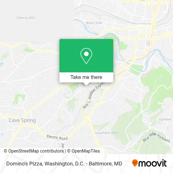 Domino's Pizza map