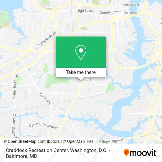 Craddock Recreation Center map