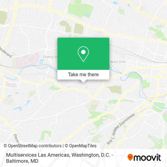 Multiservices Las Americas map