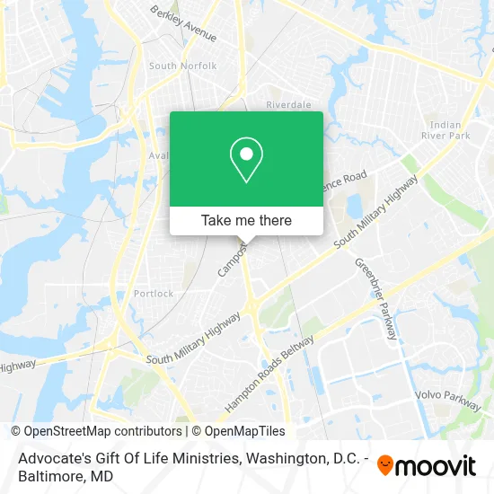 Advocate's Gift Of Life Ministries map