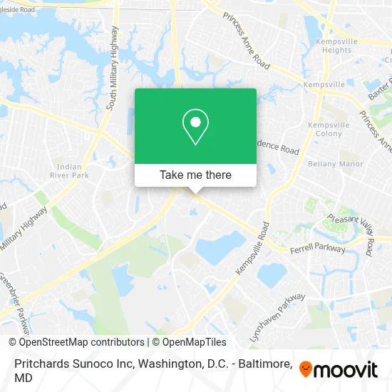 Pritchards Sunoco Inc map