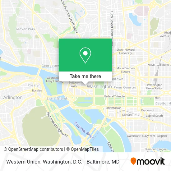 Western Union map