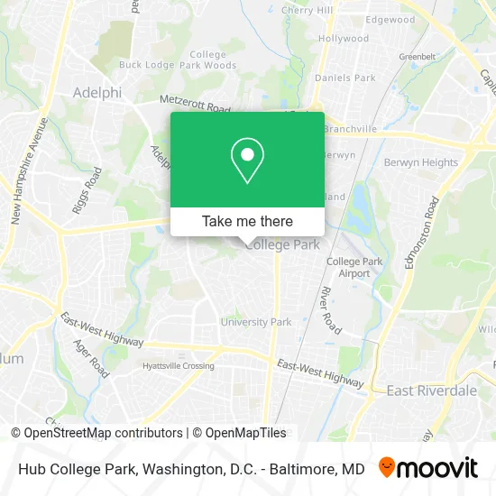 Hub College Park map