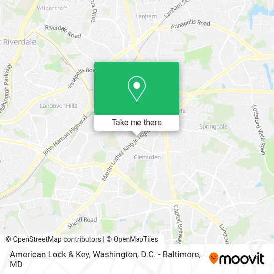 American Lock & Key map