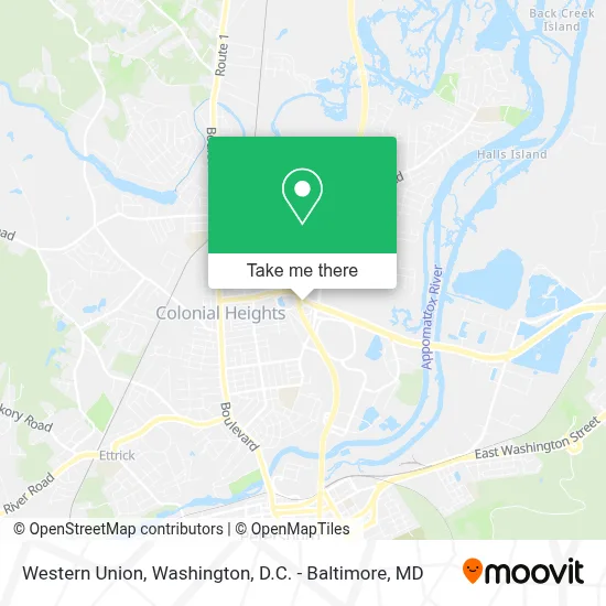 Western Union map