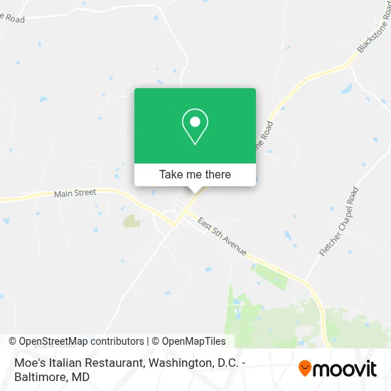 Moe's Italian Restaurant map