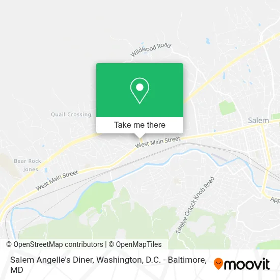 Salem Angelle's Diner map