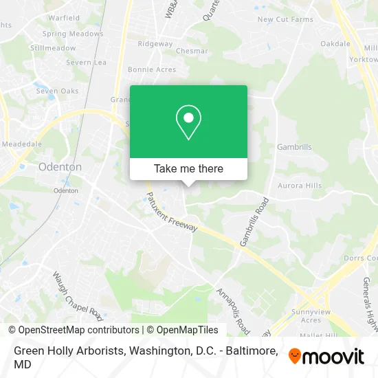 Green Holly Arborists map