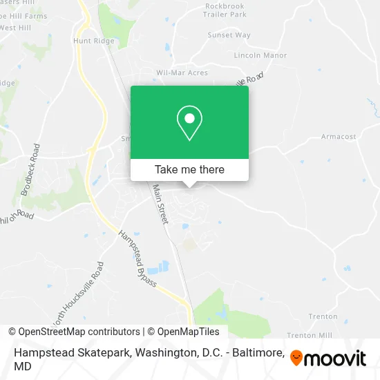 Hampstead Skatepark map
