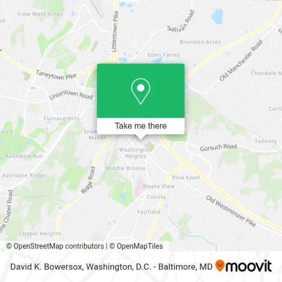 David K. Bowersox map