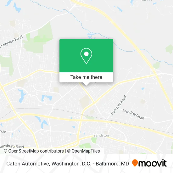 Caton Automotive map