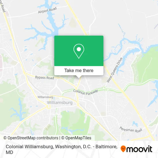 Colonial Williamsburg map