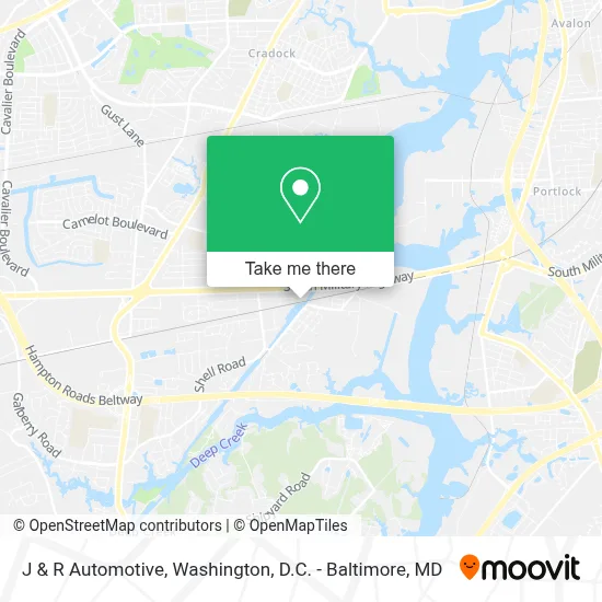 J & R Automotive map