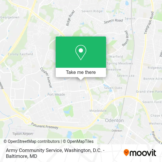 Army Community Service map