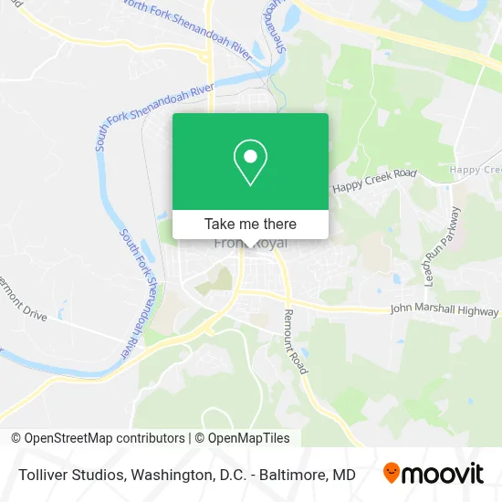 Tolliver Studios map