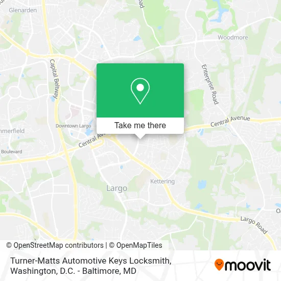 Turner-Matts Automotive Keys Locksmith map
