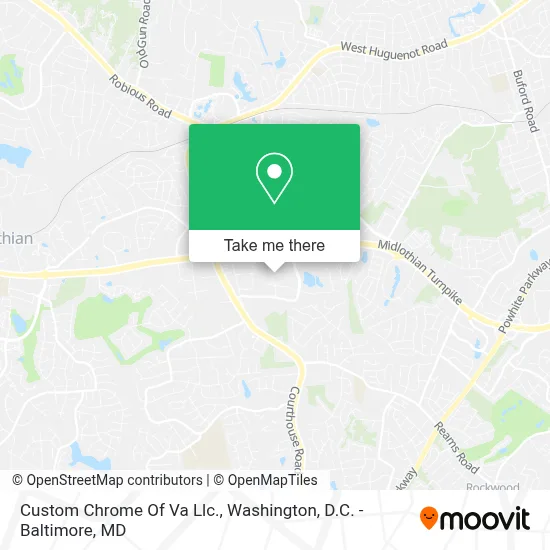 Custom Chrome Of Va Llc. map